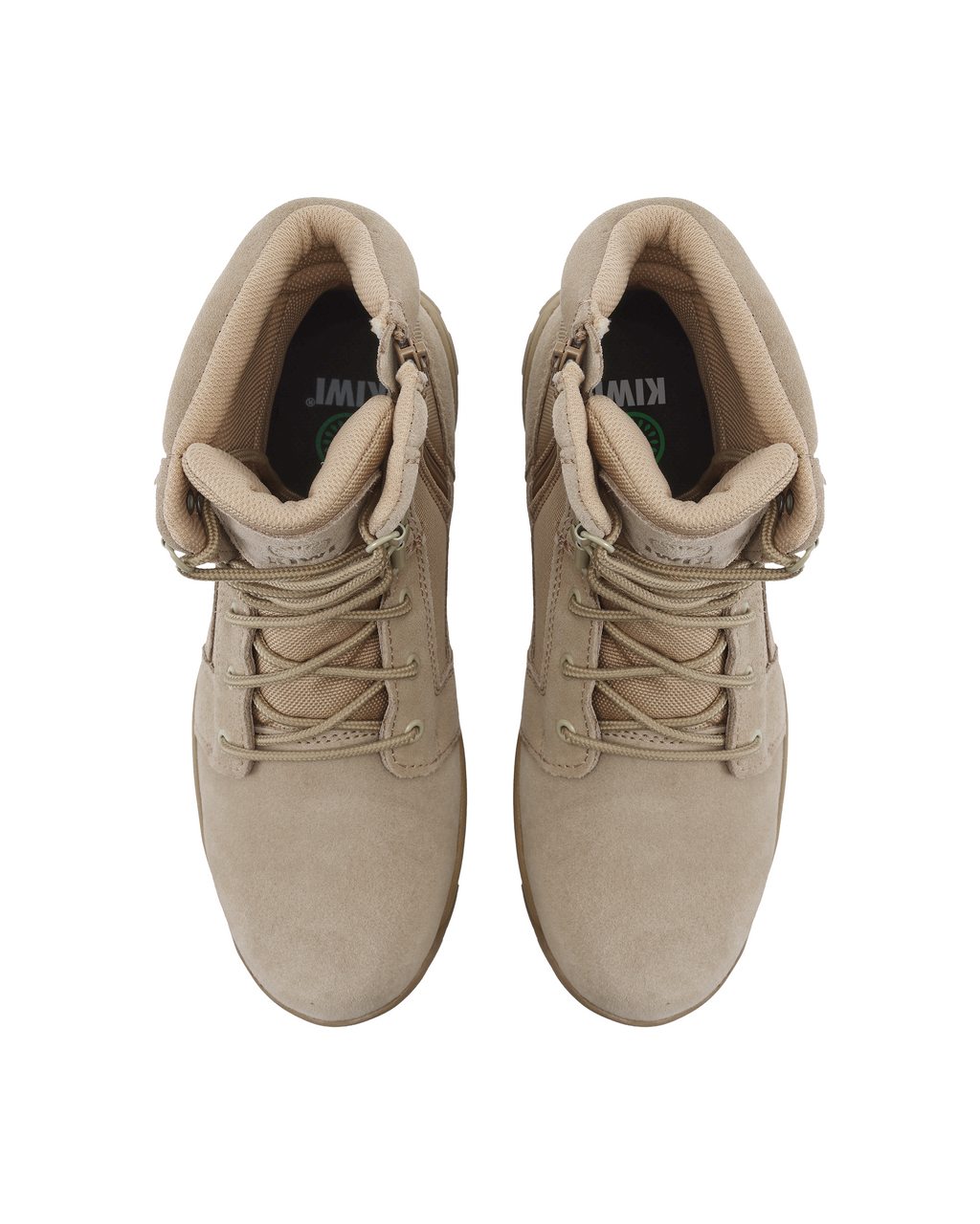 Kiwi Rugged Sand Suede 7" Steel Toe Zipped Water Resistant Tactical Boots [60400]