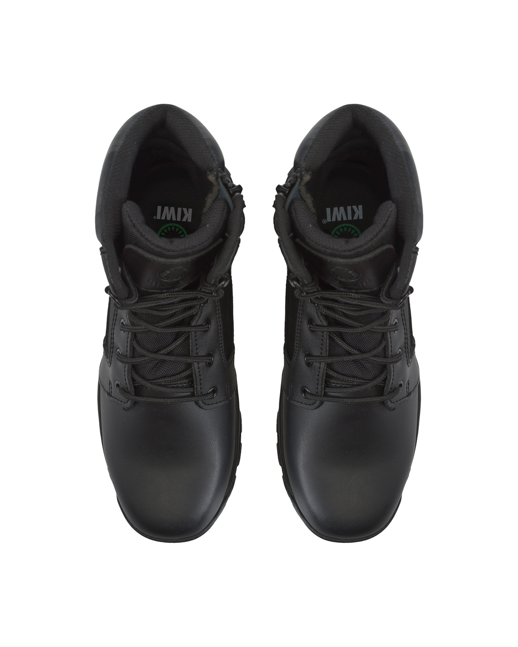 Kiwi Rugged Black Action Leather 7" Steel Toe Zipped Water Resistant Tactical Boots [60500]