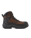 Kiwi ProGuard Brown Crazy Horse Leather Mid-Cut 6" Composite Toe Zipped Waterproof Tactical Boots [69200]