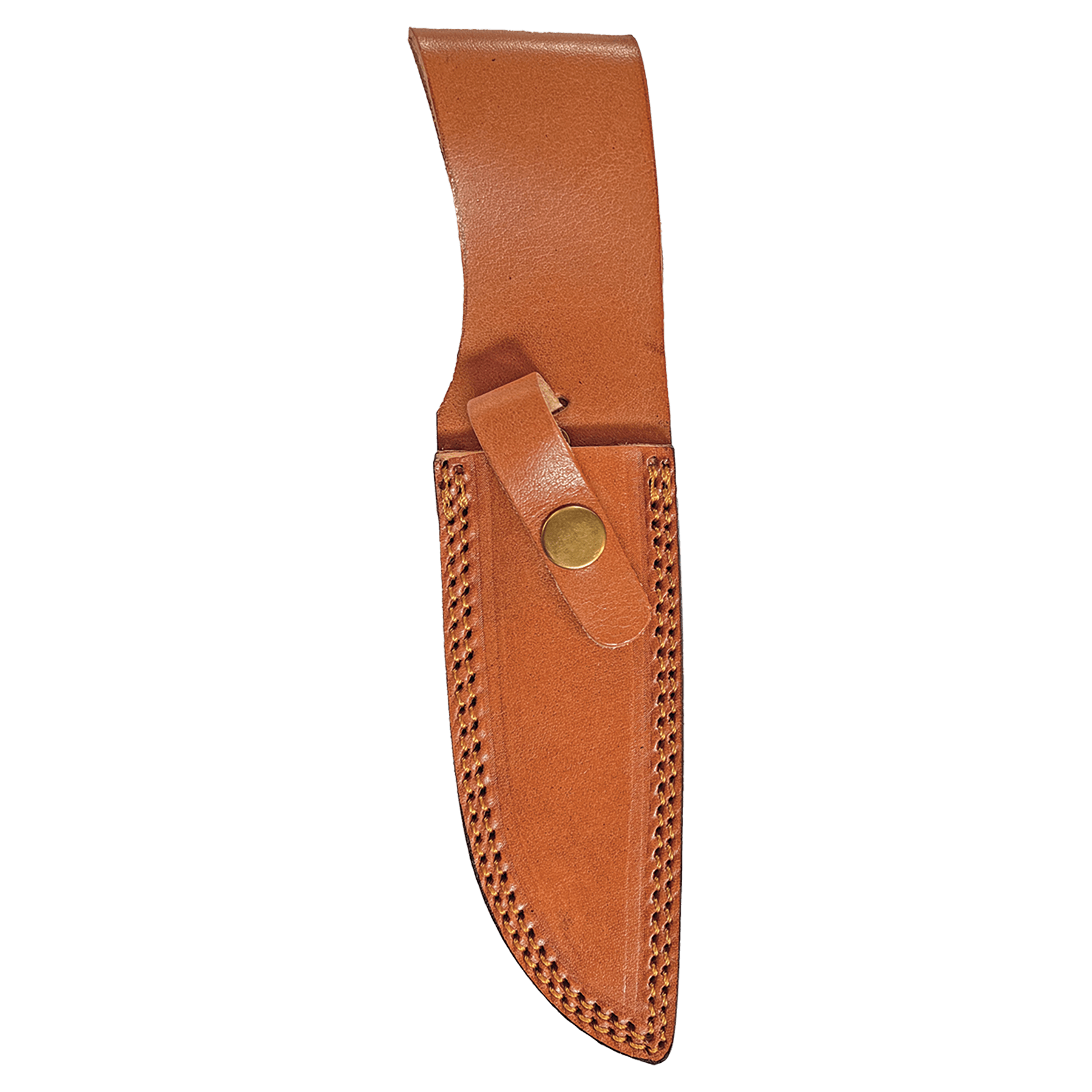 9.5" Fixed Damascus Blade Knife with Leather Sheath